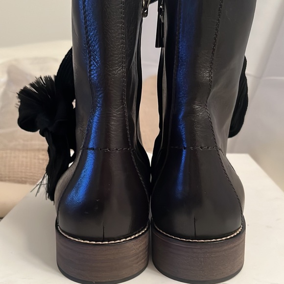 Chloe Harper Leather Lace up Boots 20mm - 39.5 - Picture 10 of 14